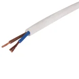 Кабель ПВС 2х2,5 белый ГОСТ (бухта 100м)
