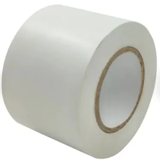 Лента PVC с клеевым слоем белая 50мм*20м Полимерпласт