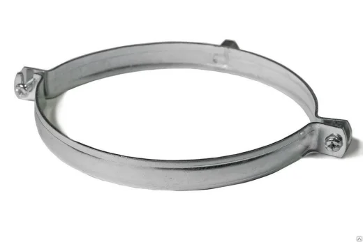 Вентиляционный хомут для воздуховода без резинового профиля 125 мм (ГАЙКА)