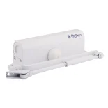 Доводчик НОРА-М 740 DA с задержкой закрывания (от 60 до 110кг) (белый) морозостойкий