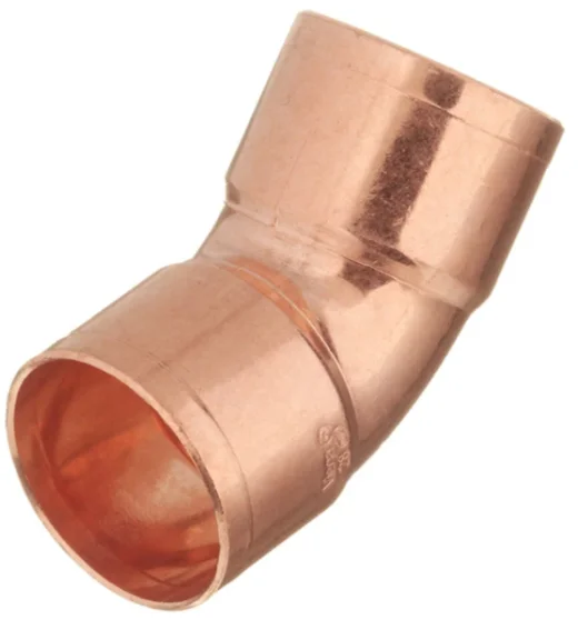 Угол медный 45град. 3/4 (C*C), двухраструбный, под пайку