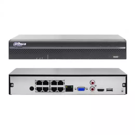 Видеорегистратор IP Dahua DHI-NVR2108HS-8P-4KS2 8-и канальный/HDD: 1/РoЕ