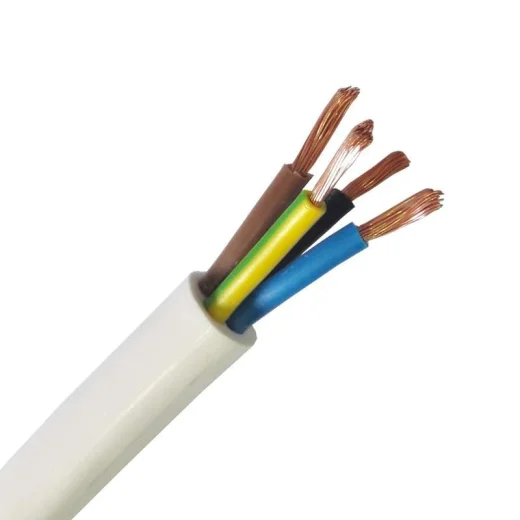 Кабель ПВС 4x1,5 белый ГОСТ (бухта 50м)