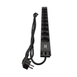 Сетевой фильтр (блок розеток) ST-PDU-09, 2 метра, 9 розеток