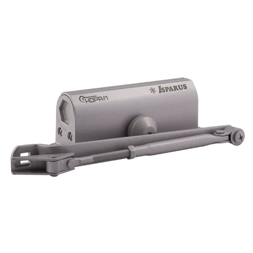 Доводчик НОРА-М 430 ISPARUS (от 50 до 110кг) (серый) морозостойкий