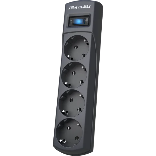 Сетевой фильтр Pilot m-MAX 1,8м серый
