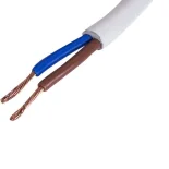 Кабель ПВС 2х1,5 белый ГОСТ (бухта 50м)