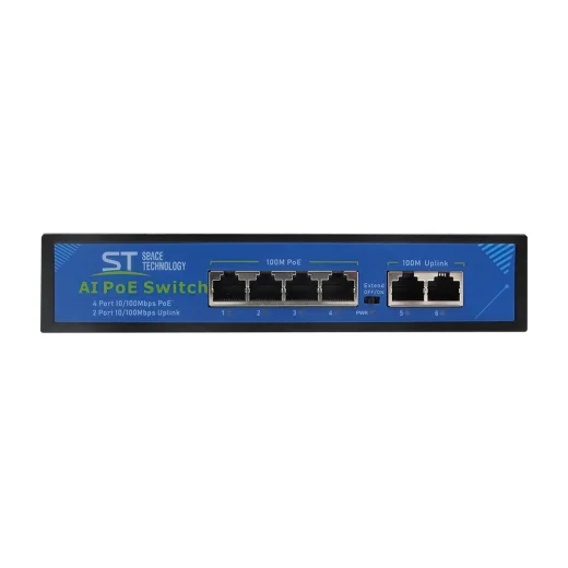 Коммутатор (ИСТОЧНИК ПИТАНИЯ) ST-S46POE(2M/65W/А) PRO (версия 4)