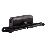 Доводчик НОРА-М №3S F фиксация бол. (до 80кг) (черный) морозостойкий