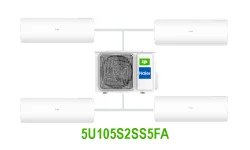 Комплект на 4 комнаты по 20, 20, 25, 25 м² мульти-сплит системы Haier 5U105S2SS5FA
