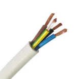 Кабель ПВС 4x1,5 белый ГОСТ (бухта 20м)