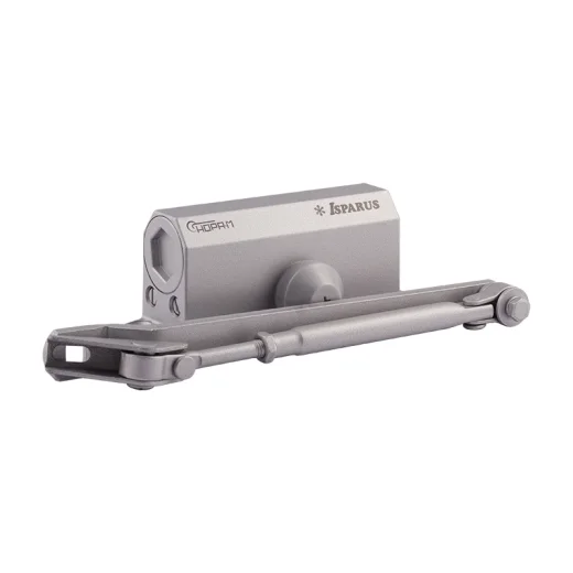 Доводчик НОРА-М 410 F ISPARUS фиксация (от 15 до 60кг) (серый) морозостойкий