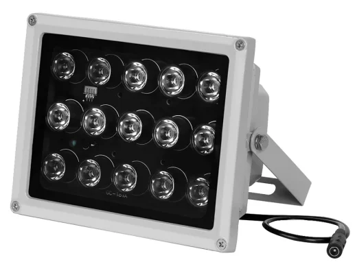 LED прожектор 9015/ 12V/ 45градусов/ 3A/ IP66/ 15ИК/ black