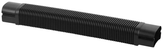 Поворот гибкий гофрированный 74х55 Черный Ruvinil (уп.20 шт.)