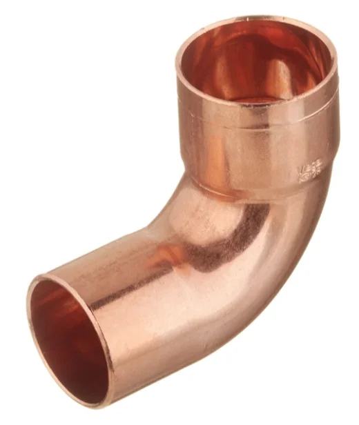 Угол медный 90град. 1 (C*C), двухраструбный, под пайку