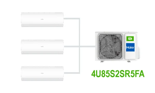Комплект на 3 комнаты по 25 м² мульти-сплит системы Haier 4U85S2SR5FA