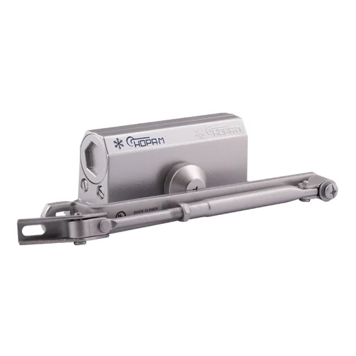 Доводчик НОРА-М №2S (до 50кг) (серебро) морозостойкий