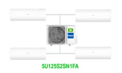 Комплект на 4 комнаты по 20, 20, 25, 42 м² мульти-сплит системы Haier 5U125S2SN1FA