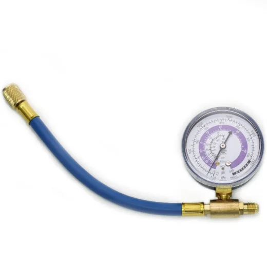 Шланг для заправки автокондиционера с манометром (БЕЗ ВЕНТИЛЯ) FC-BR810G70 (11361)