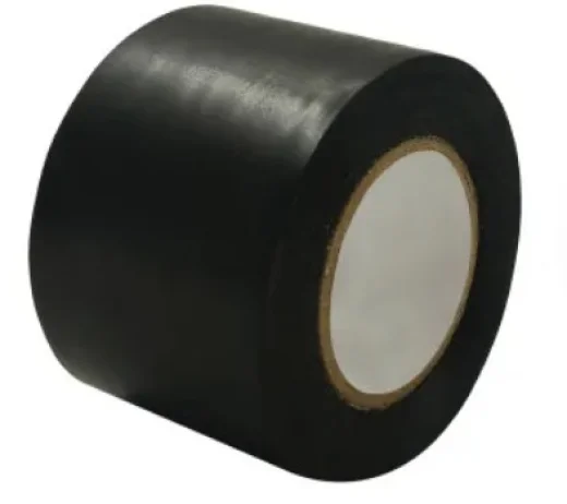 Лента PVC с клеевым слоем черная 38мм*20м Полимерпласт
