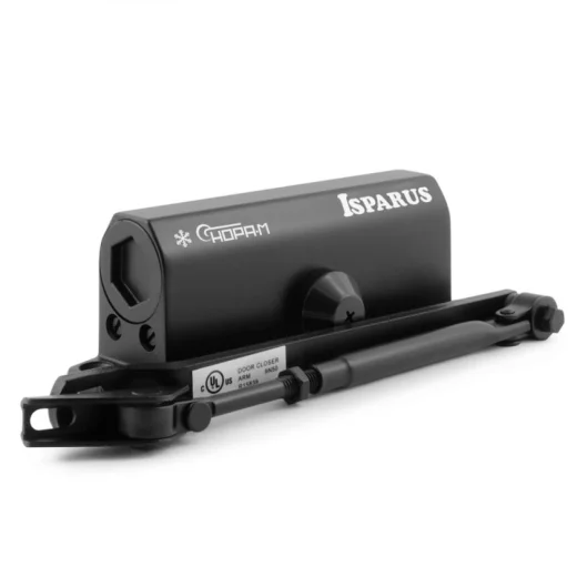 Доводчик НОРА-М 430 ISPARUS (от 50 до 110кг) (черный) морозостойкий